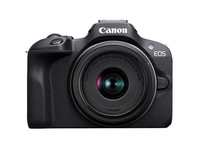 Canon EOS R100 Mirrorless Camera with 18-45mm Lens + Bag + 64GB Card + LPE17 Battery + More