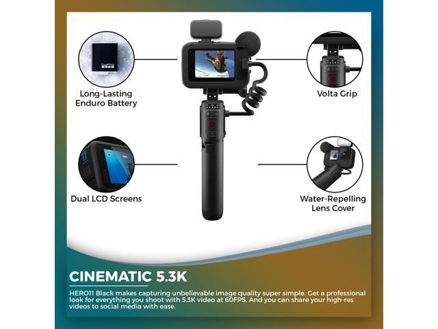GoPro HERO11 Creator Edition - Action Camera + 64GB Card and 2 Extra Batteries