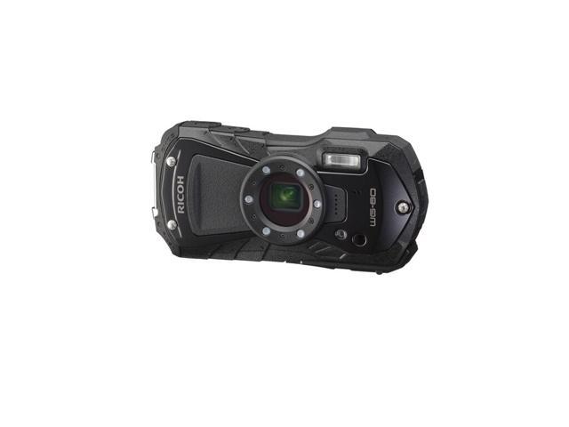 Ricoh WG-80 Waterproof Digital Camera (Black) with Tripod (International Model)