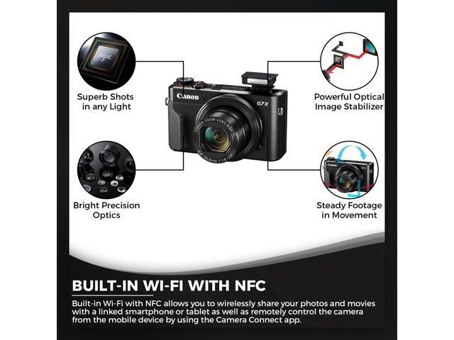 Canon PowerShot G7 X Mark II Digital Camera (Intl Model) with (2)128GB SD Cards