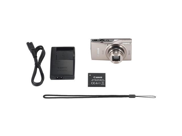 Canon PowerShot IXUS 285 HS A Digital Camera (Silver) + Case + More