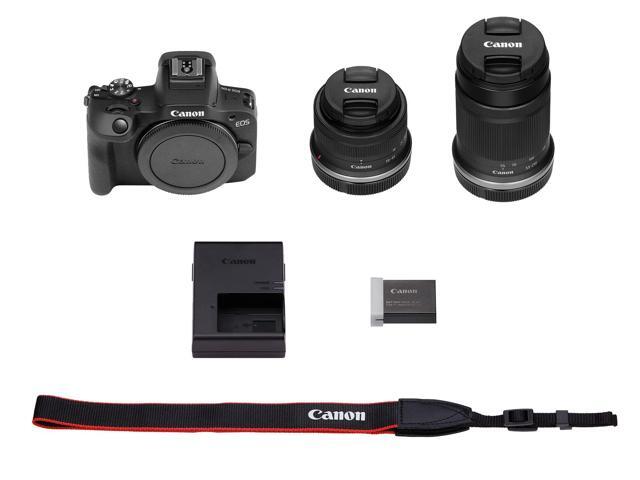 Canon - EOS R100 4K Video Mirrorless Camera 2 Lens Kit with RF-S18-45mm and RF-S55-210mm Lenses - Black - image 12