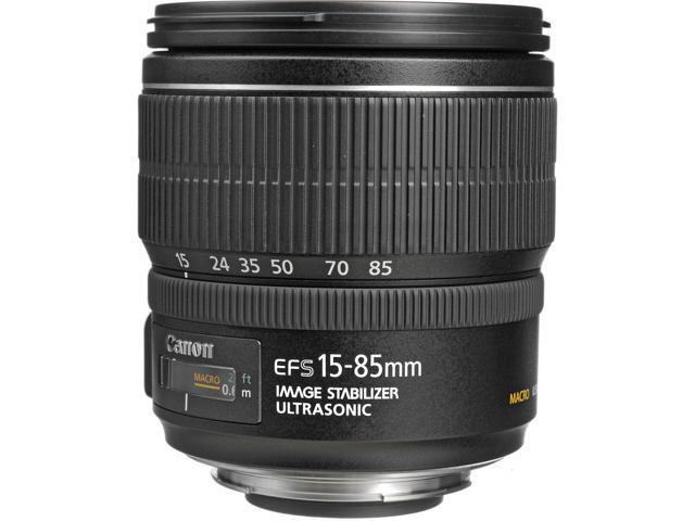Canon EF-S 15-85mm f/3.5-5.6 IS USM Lens w Filter Kit + Cleaning Kit + More (International Version)