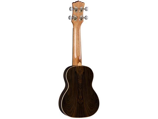 Luna Guitars Ziricote, 4-String Soprano Ukulele with Gigbag (UKE ZIRI S)