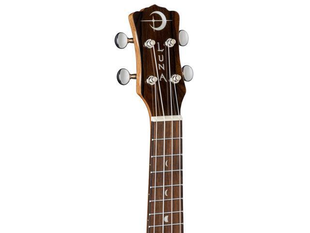 Luna Guitars Ziricote, 4-String Soprano Ukulele with Gigbag (UKE ZIRI S)