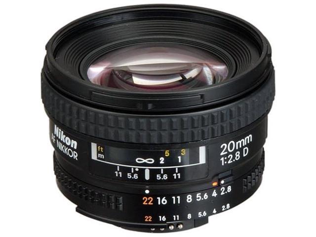 Nikon AF NIKKOR 20mm f/2.8D Lens (1913) + Filter Kit + Cap Keeper + Cleaning Kit - Bundle