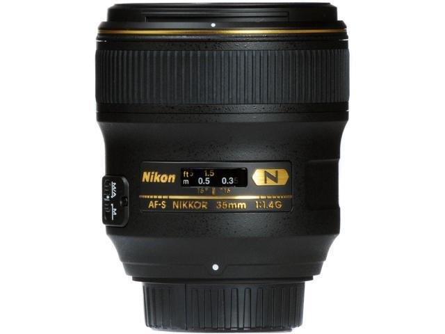 Nikon AF-S NIKKOR 35mm f/1.4G Wide-Angle Lens (2198) + Filter Kit + Cap Keeper Bundle (International Version)