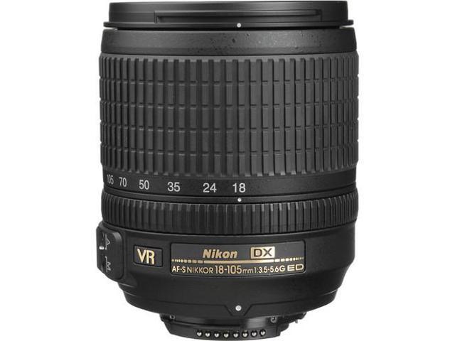 Nikon AF-S DX NIKKOR 18-105mm f/3.5-5.6G ED VR Lens (2179) + Filter Kit + Cap Keeper Bundle (International Version)