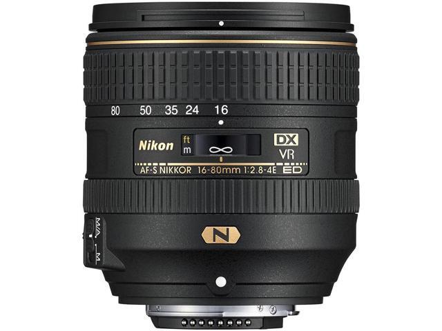 Nikon AF-S DX NIKKOR 16-80mm f/2.8-4E ED VR Lens (20055) + Filter Kit + Cap Keeper - Bundle