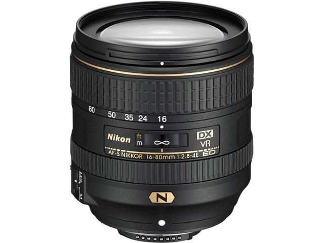 Nikon AF-S DX NIKKOR 16-80mm f/2.8-4E ED VR Lens (20055) + Filter Kit + Cap Keeper - Bundle