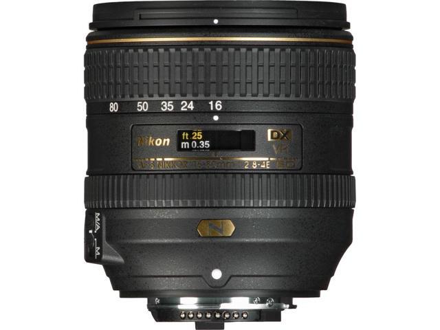 Nikon AF-S DX NIKKOR 16-80mm f/2.8-4E ED VR Lens (20055) + Filter Kit + Cap Keeper - Bundle