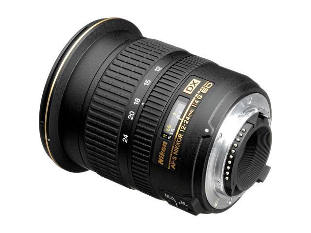 Nikon AF-S DX Zoom-NIKKOR 12-24mm f/4G IF-ED Lens (2144) + Filter Kit + Cap Keeper - Bundle