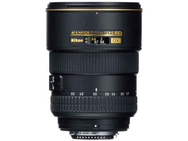 Nikon AF-S DX Zoom-NIKKOR 17-55mm f/2.8G IF-ED Lens (2147) + Filter Kit + Cap Keeper - Bundle