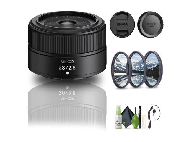 NIKKOR Z 28mm f/2.8 Lens for Nikon Z Cameras (20101) + Filter Kit + Cap Keeper - Bundle
