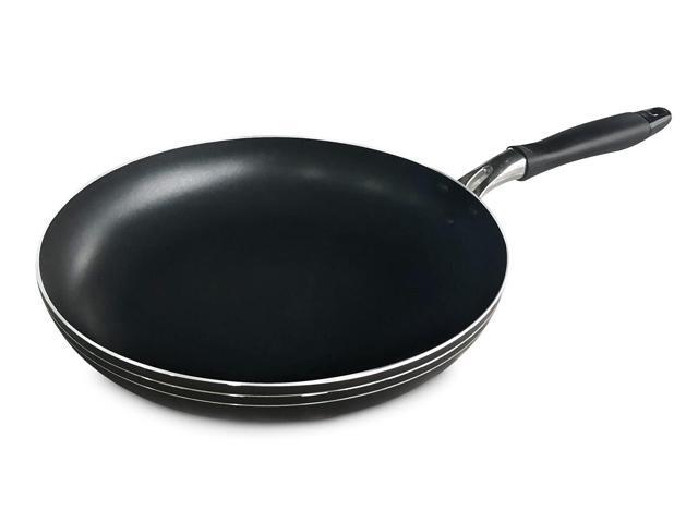 Bene Casa - Aluminum Non-stick Frying Pan with Cool Touch Handle (10' Diameter) - Stackable for Simple Storage - Dishwasher Safe