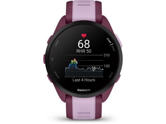 Garmin - Forerunner 165 Music GPS Smartwatch 43 mm Fiber-Reinforced Polymer - Berry/Lilac - (2024) - image 3