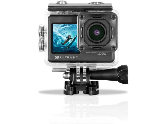 Minolta MNX5K1 5K Ultra HD, 24 MP Action Camera Kit, Waterproof Case- Bundle Kit