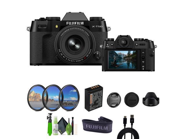 Fujifilm X-T50 Mirrorless Digital Camera XF16-50mm + More Accessories - Black