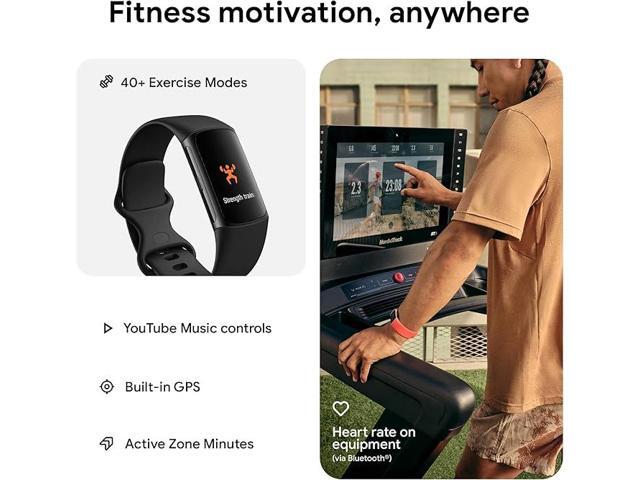 Fitbit - Charge 6 Advanced Fitness & Health Tracker - Obsidian - (2023) - image 3