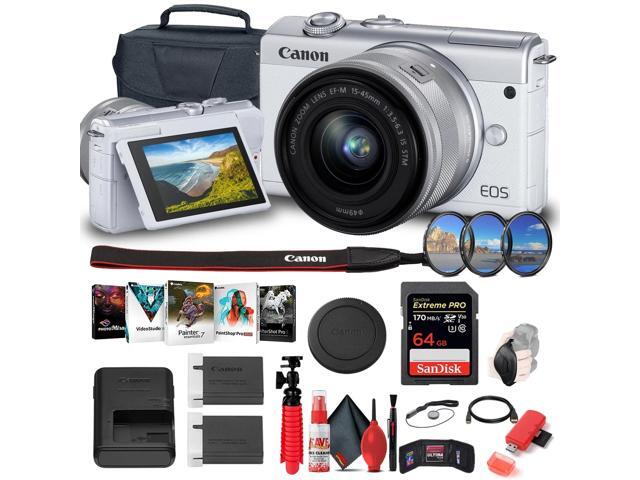 Canon EOS M200 Mirrorless Digital Camera with 15-45mm Lens (3700C009) Starter Bundle