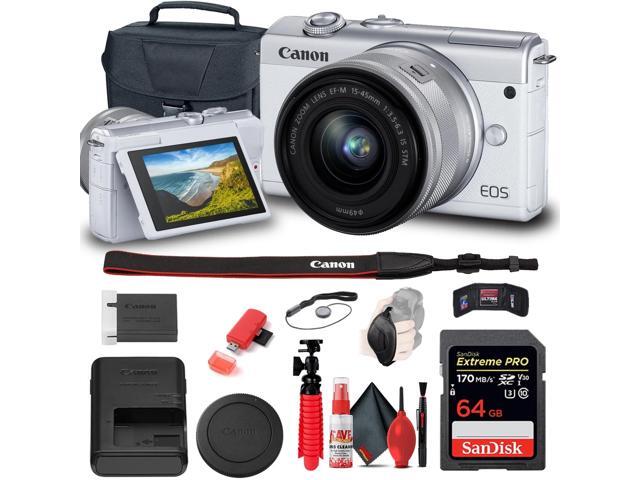 Canon EOS M200 Mirrorless Digital Camera with 15-45mm Lens (3700C009) Base Bundle