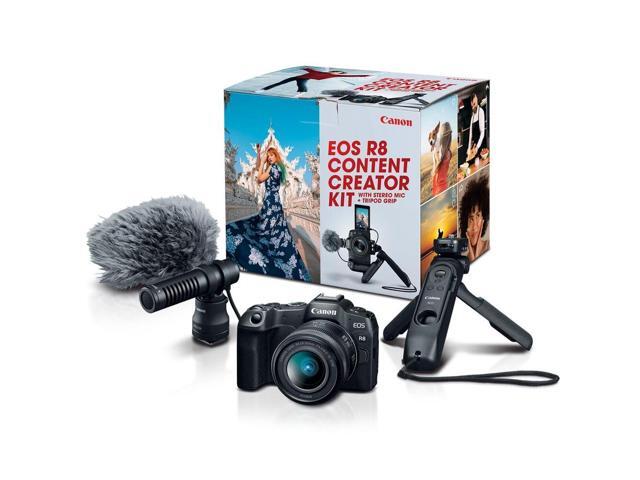 Canon EOS R8 Camera Content Creator Kit with RF 24-50mm f/4.5-6.3 IS STM Lens - Bundle