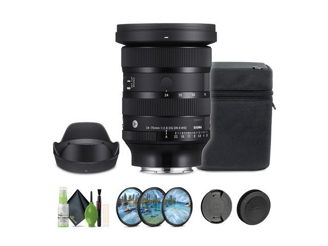 Sigma 24-70mm f/2.8 DG DN II Art Lens (Sony E) + Lens Filter Kit 82MM