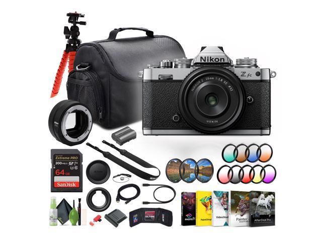 Nikon Z fc Mirrorless Digital Camera New + Z 28mm Lens + FTZ II Mount Adapter + More