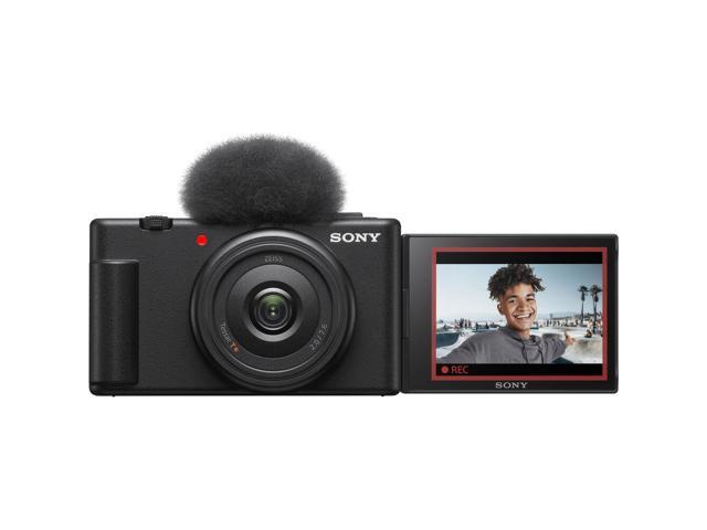 Sony ZV-1F Vlogging Camera (Black) (ZV1F/B) + Case + 64GB Card + Tripod + More