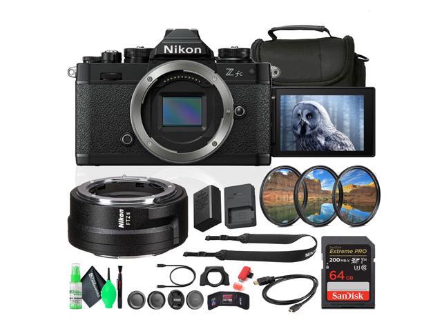 Nikon Z fc DX-Format Mirrorless Camera + Nikon FTZ II Mount Adapter + More