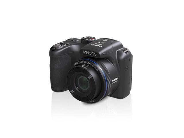 Minolta 20 Mega Pixels 26x Optical Zoom Digital Camera with 1080p FHD Video, Black