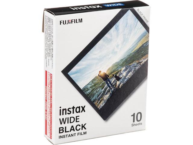 Fujifilm Instax Wide Black Instant Film 100 Exposures + Microfiber Cleaning Cloth