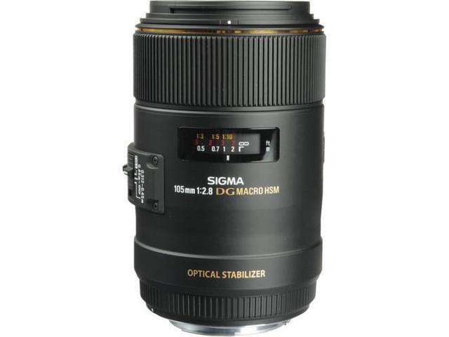 Sigma 105mm f/2.8 EX DG OS HSM Macro Lens for Canon Bundle