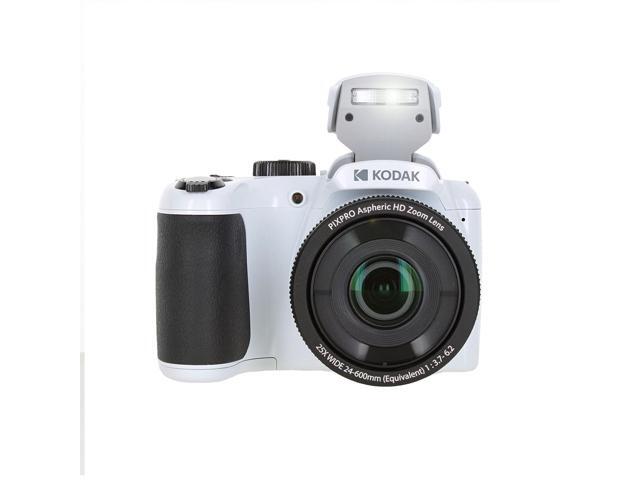 Kodak Pixpro AZ255 Digital Camera in White (AZ255WH) Bundle with Accessories