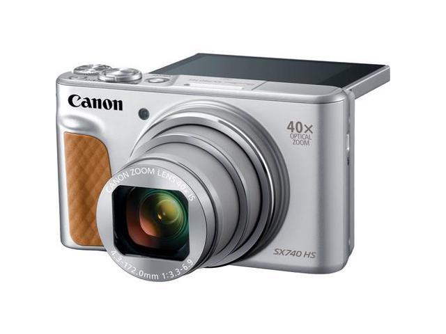 Canon PowerShot SX740 HS Digital Camera (Silver) (2956C001) + 64GB Card + More