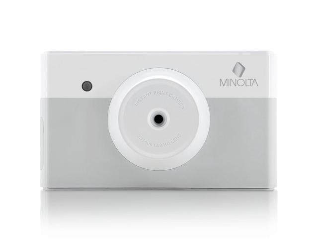 Minolta Instapix Print Camera with Printer (Gray), Camera Bag, Diginerds Microfiber Cleaning Cloth, Bundle