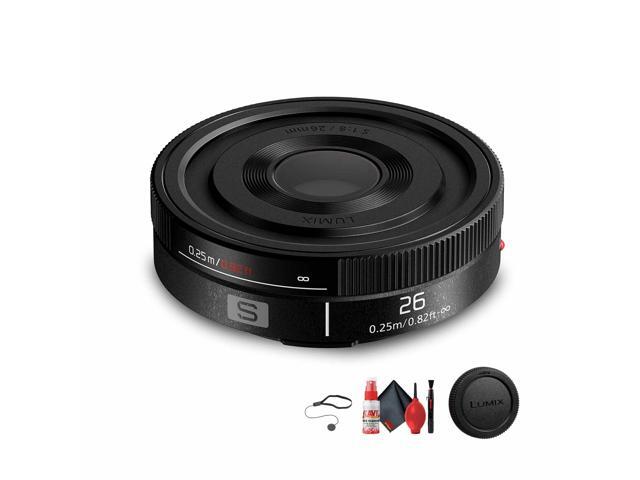 Panasonic Lumix S 26mm f/8 Full Frame Lens (L-Mount) + Cleaning Kit + Cap Keeper