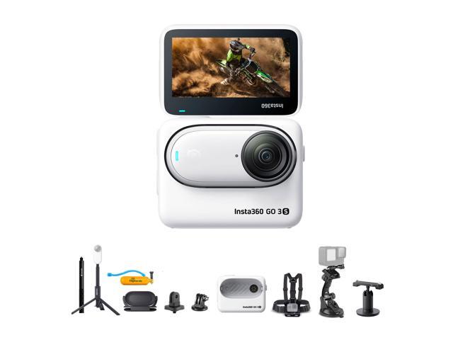 Insta360 GO 3S Small Action Camera (64GB) + Selfie Stick + 50-in-1 Accessory Kit + More