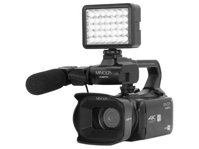 Minolta MN4KPRO UHD 4K60 Camcorder Kit, 2x 64GB SDHC/SDXC UHS-I Card Memory Card
