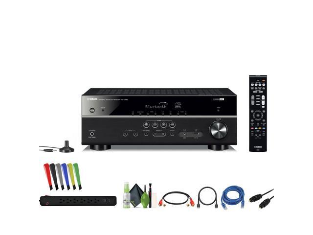 Yamaha RX-V385 5.1-Channel AV Receiver Bundle