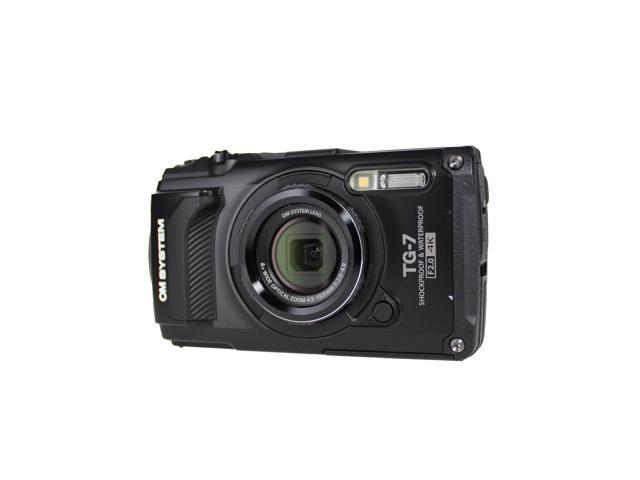 OM SYSTEM Tough TG-7 Digital Camera (Black) Bundle