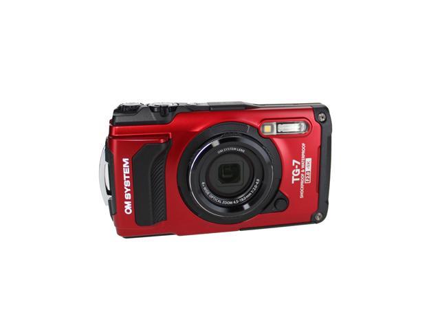 OM System Tough TG-7 Digital Camera (Red) Bundle
