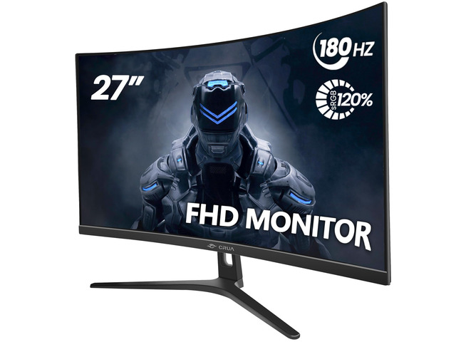 27' FHD 1080P 180Hz Curved Gaming Monitor, 1800R, AMD FreeSync, Black VA Screen, 120%sRGB, 3000:1, Low Blue Light, HDMI/DP and 100x100mm Wall Mount...