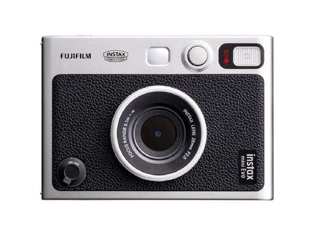 Fujifilm Instax Mini EVO Hybrid Instant Camera (Black) with Micro SD to SD Adapter