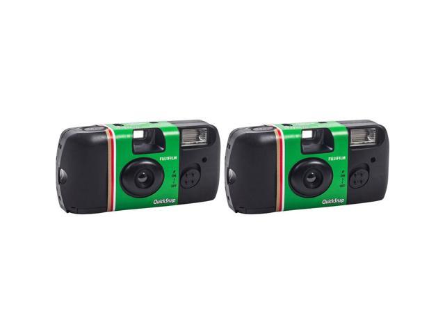 FUJIFILM QuickSnap Flash 400 Disposable Camera (27 Exposures, 2-Pack), Bundle