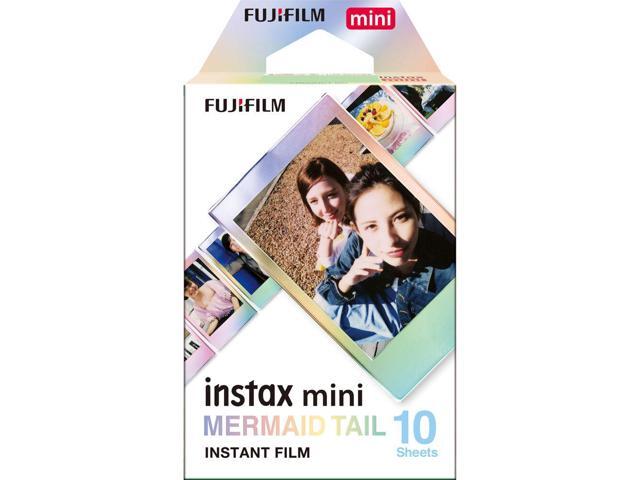 FUJIFILM INSTAX MINI Mermaid Tail Instant Film (10 Exposures), Microfiber Cleaning Cloth, Bundle