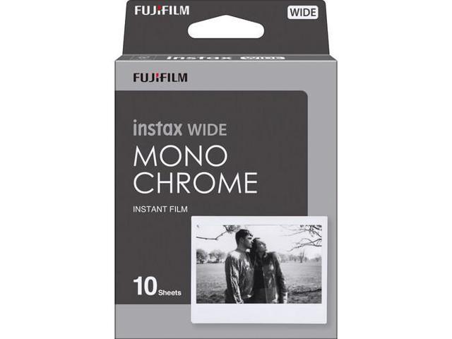 FUJIFILM INSTAX Wide Monochrome Instant Film (10 Exposures), Microfiber Cleaning Cloth, Bundle