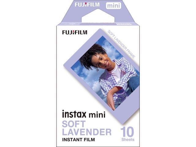 5xFUJIFILM INSTAX MINI Soft Lavender Instant Film (10 Exposures), Microfiber Cleaning Cloth, Bundle