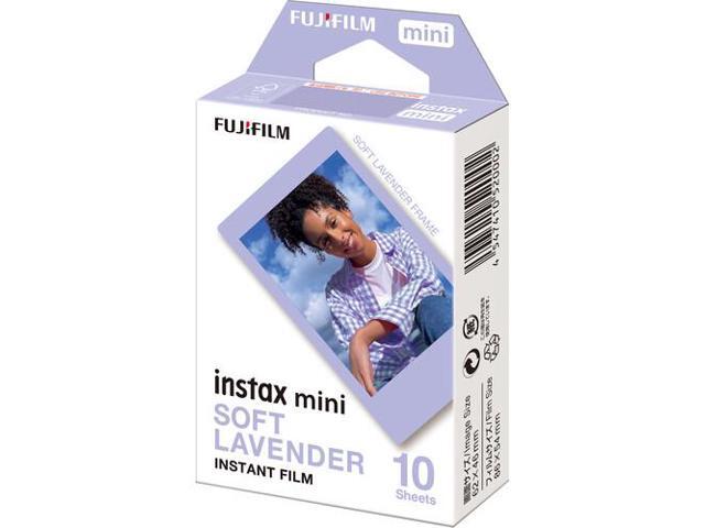 5xFUJIFILM INSTAX MINI Soft Lavender Instant Film (10 Exposures), Microfiber Cleaning Cloth, Bundle