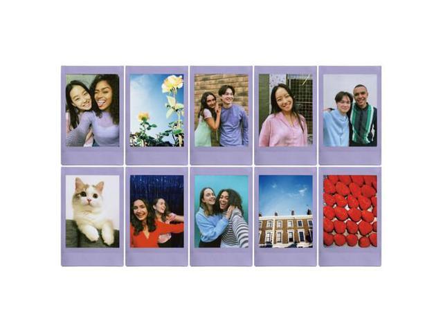 5xFUJIFILM INSTAX MINI Soft Lavender Instant Film (10 Exposures), Microfiber Cleaning Cloth, Bundle